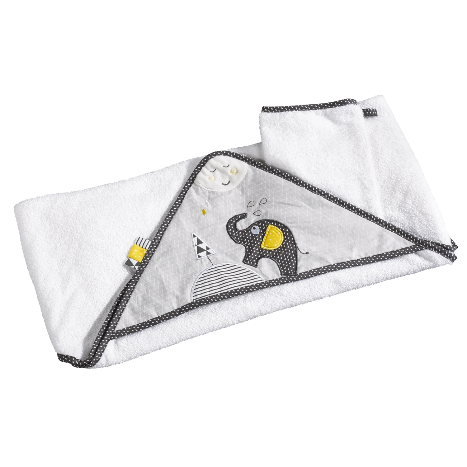 Babyfan Cape De Bain + Gant Blanc De Sauthon Baby's Sweet Home