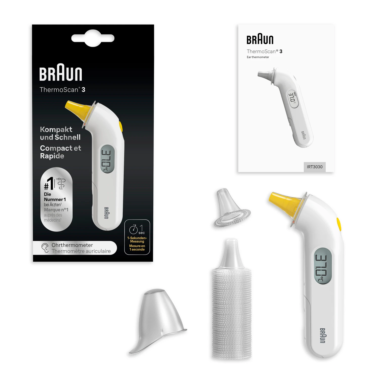 ThermoScan® 3 Thermomètre Auriculaire, IRT3030 De Braun – Image 5