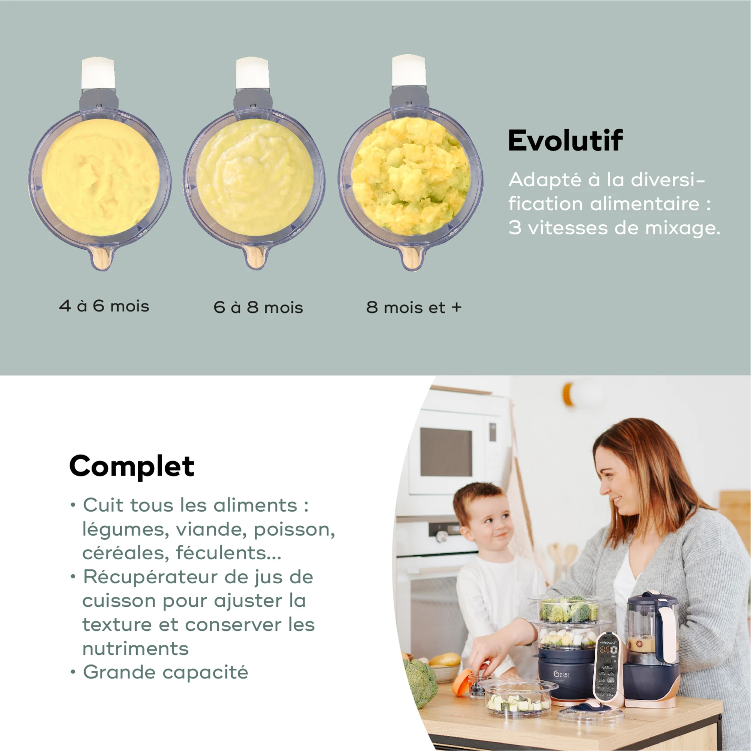 Nutribaby(+) XL Robot Multifonctions Bébé Grande Capacité De Babymoov – Image 5
