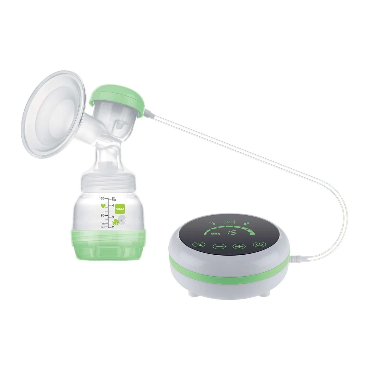 Tire-lait 2 En 1 électrique Et Manuel Blanc/vert De Mam – Image 2