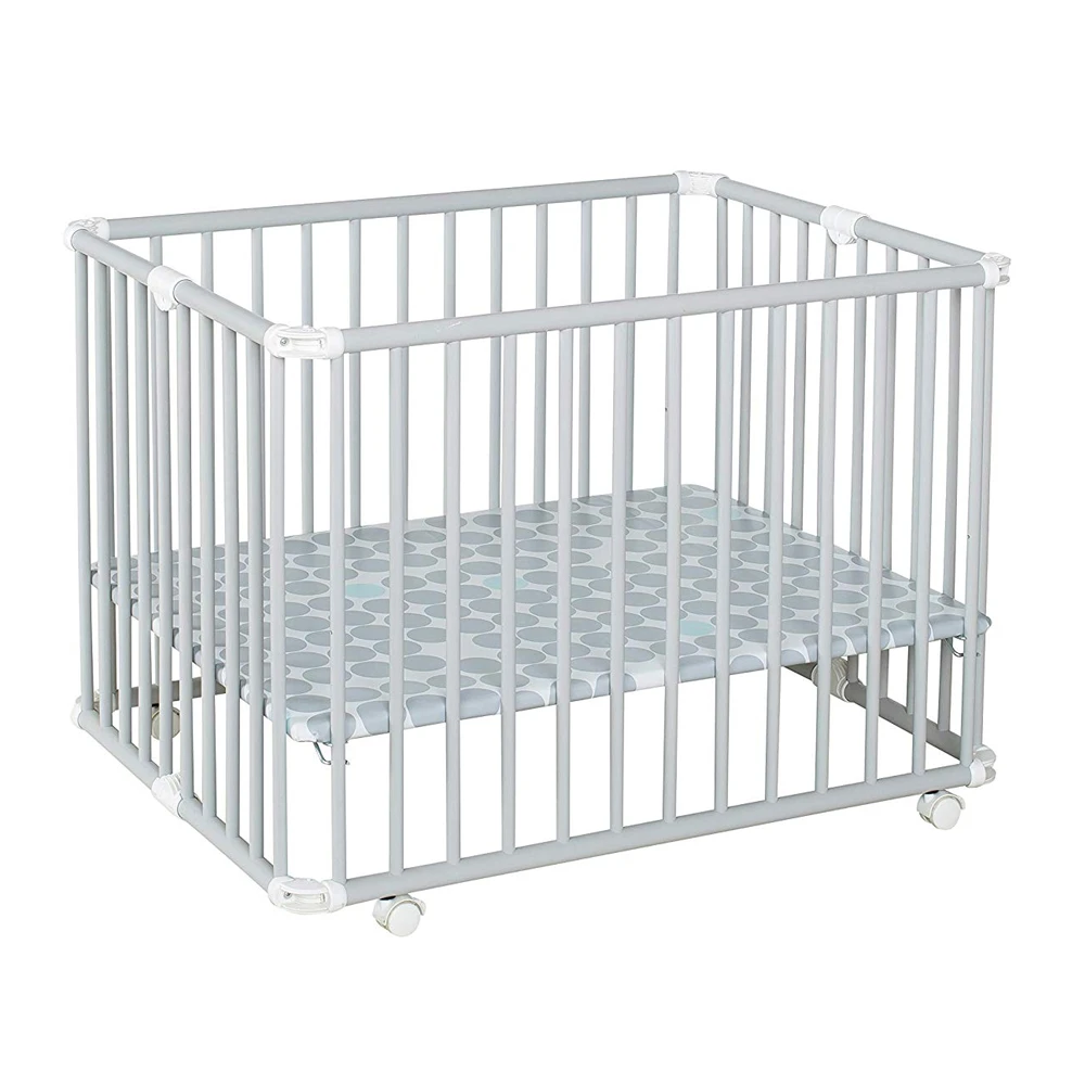 Parc Pliable Lucilee Petit Modèle Gris Pois Gris De Geuther – Image 2