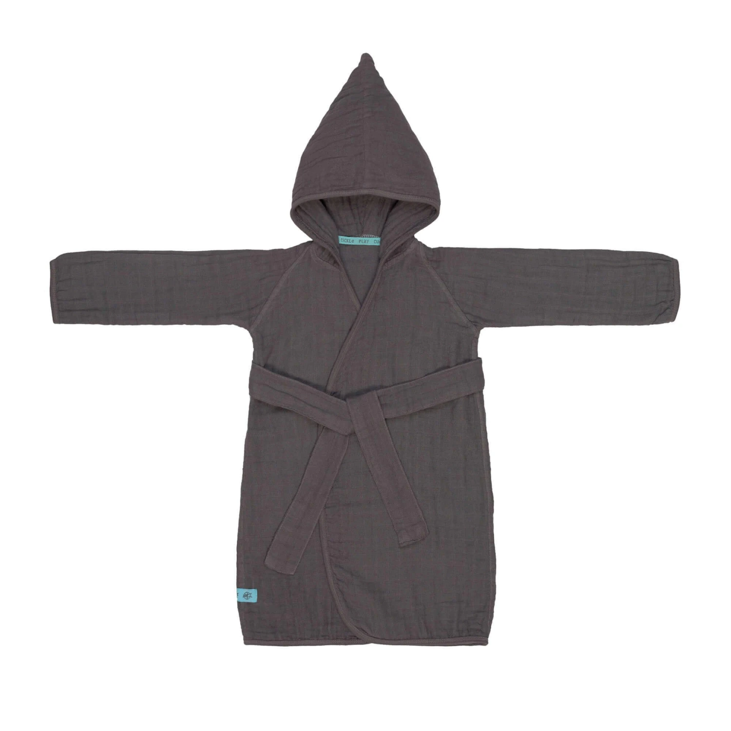 LÄSSIG Peignoir Mousseline Anthracite 12-18 Mois De Lässig