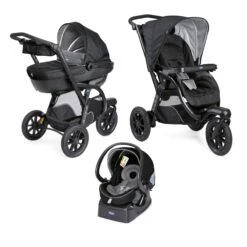 Poussette Trio Activ3 Top Dark Jet Black De Chicco