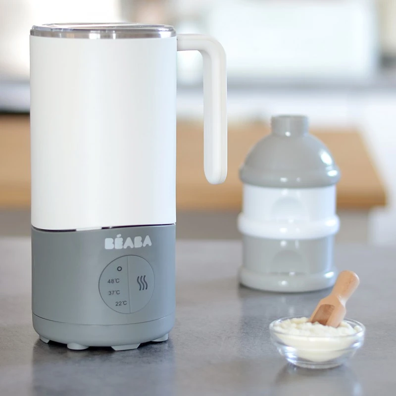 Beaba Préparateur De Boisson Milk Prep Gris/Blanc De Béaba – Image 6