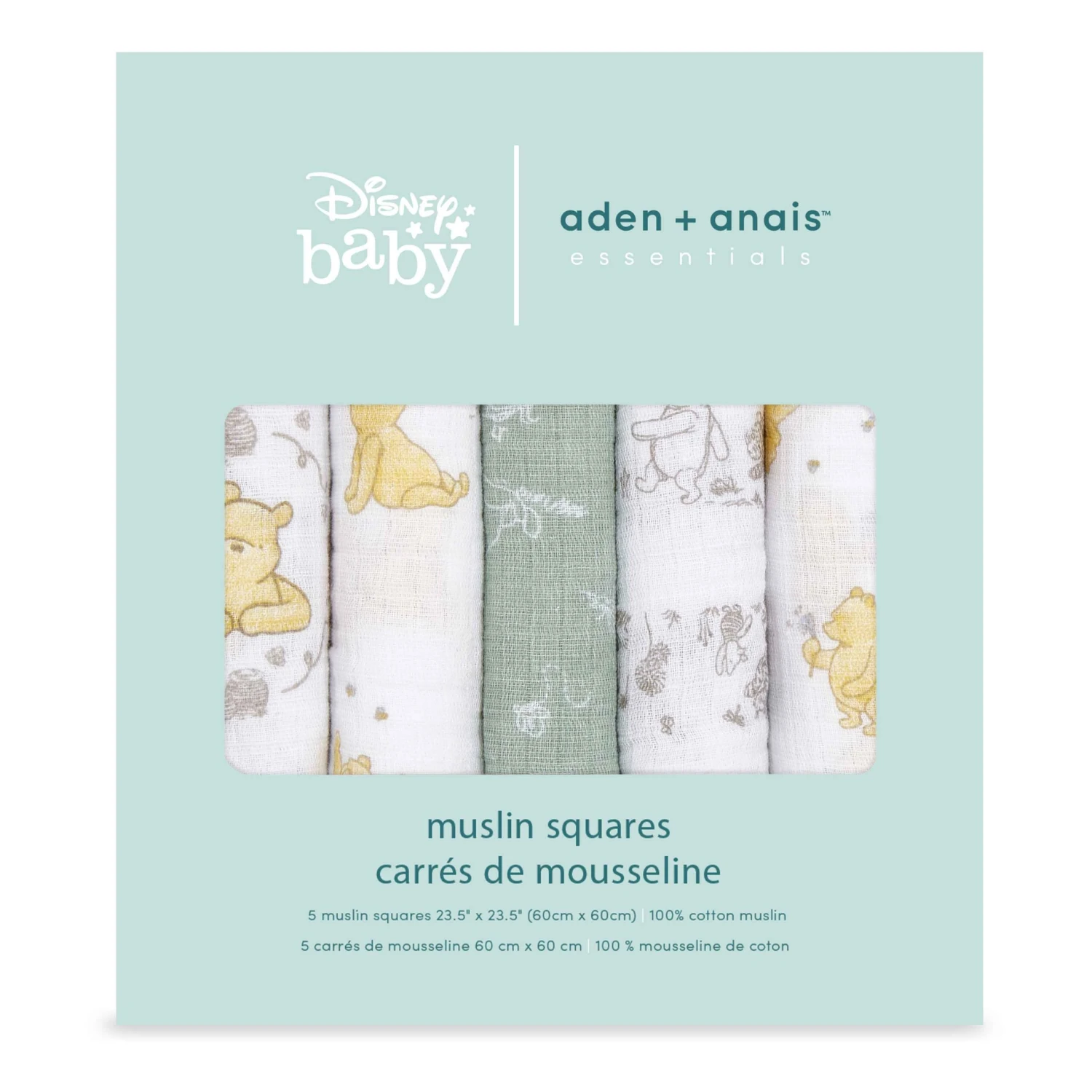 Lot De 5 Langes Musy 60x60 Winnie De Aden + Anais Essentials – Image 2