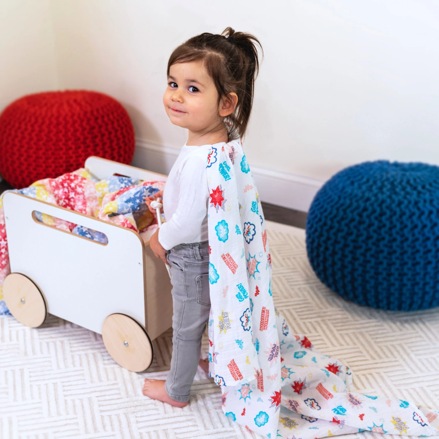 Lot De 2 Maxi Langes Wonder Woman De Aden + Anais Essentials – Image 3