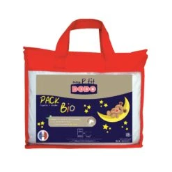 Pack Bio Couette + Oreiller Blanc 100 X 140 Cm De P'tit Dodo
