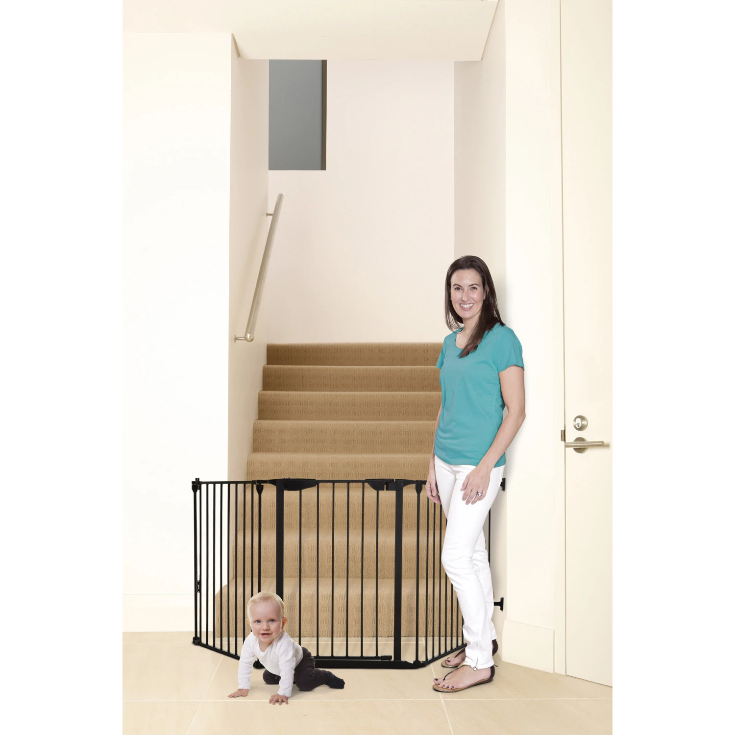 Barrière De Sécurité 3 Panneaux Newport AD Noir De Dreambaby – Image 3