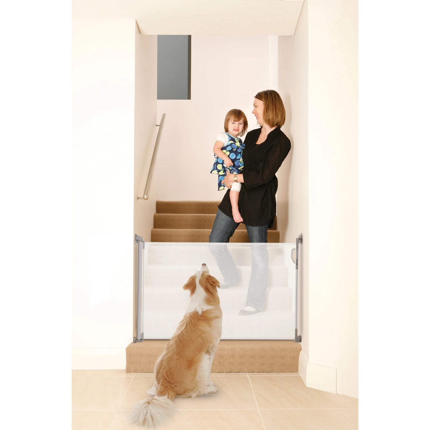 Barrière De Sécurité Rétractable 0-140 Cm Blanc De Dreambaby – Image 3