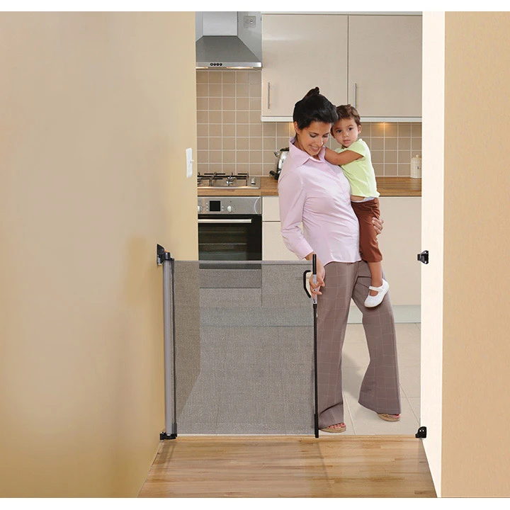 Barrière De Sécurité Rétractable 0-140 Cm Gris De Dreambaby – Image 2