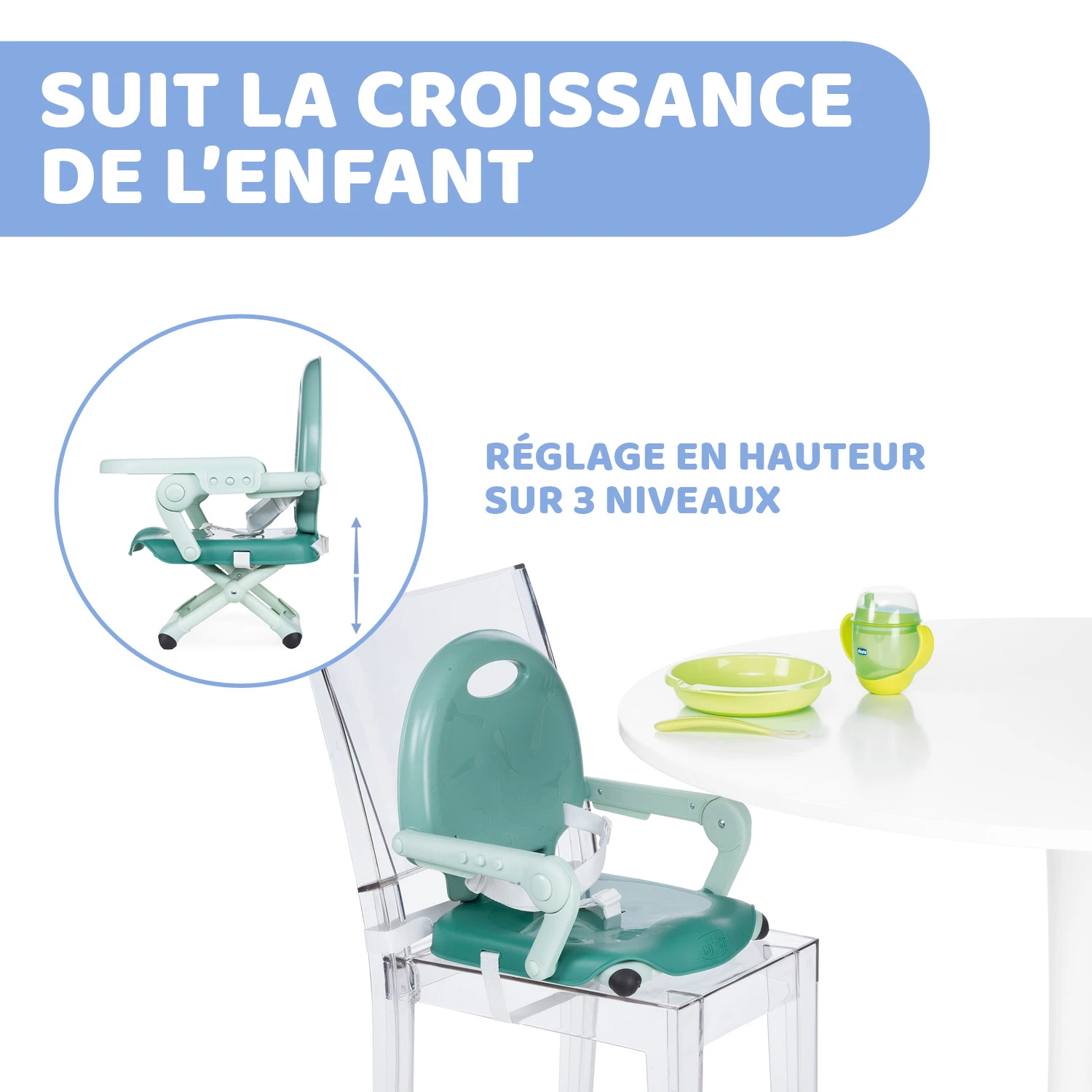 Rehausseur Pocket Snack Sage De Chicco – Image 3