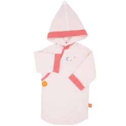 Kimono Nid D'abeille Rose Pâle 12 Mois + De L'Oiseau Bateau