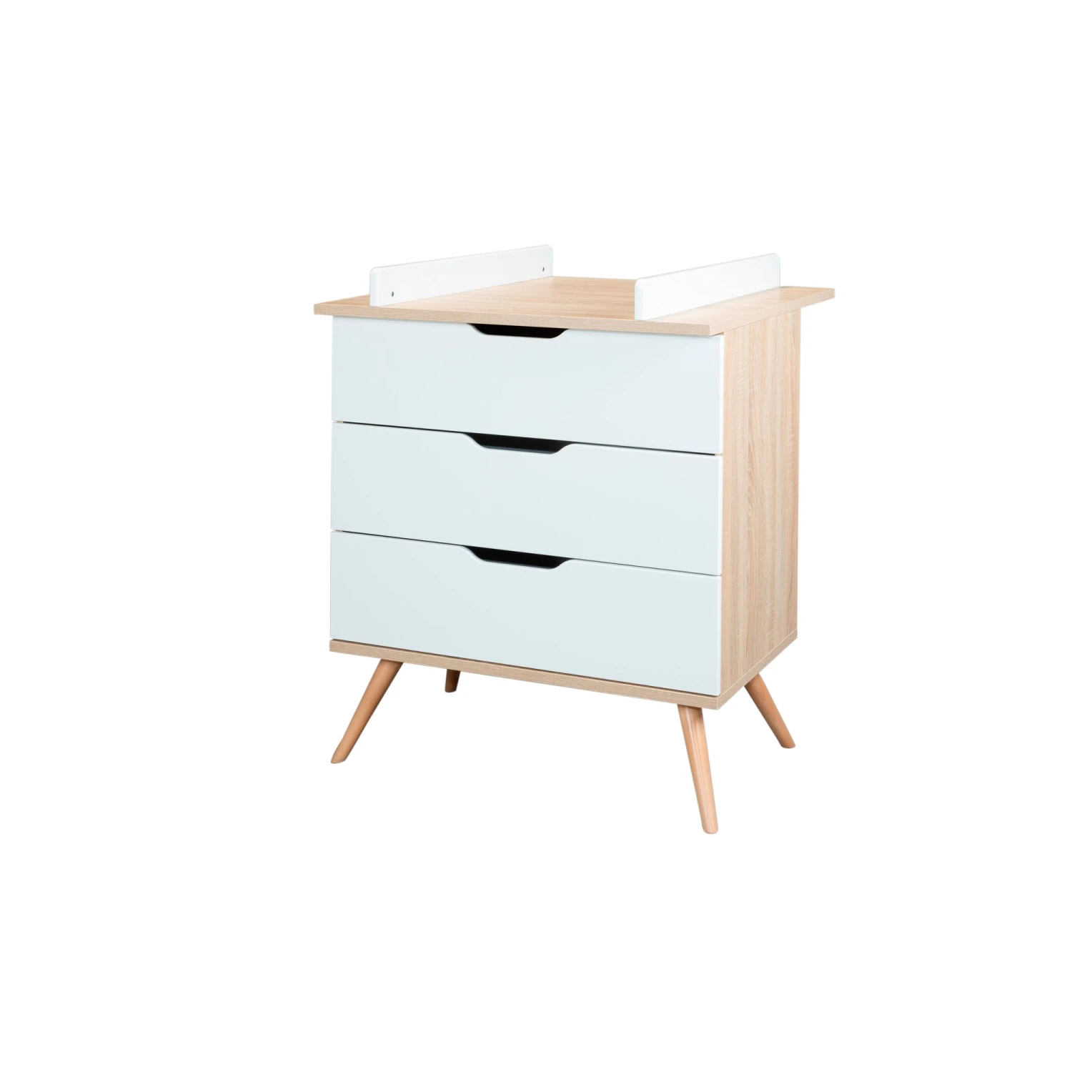 Sixties Commode 3 Tiroirs Blanc De Sauthon Baby's Sweet Home – Image 2