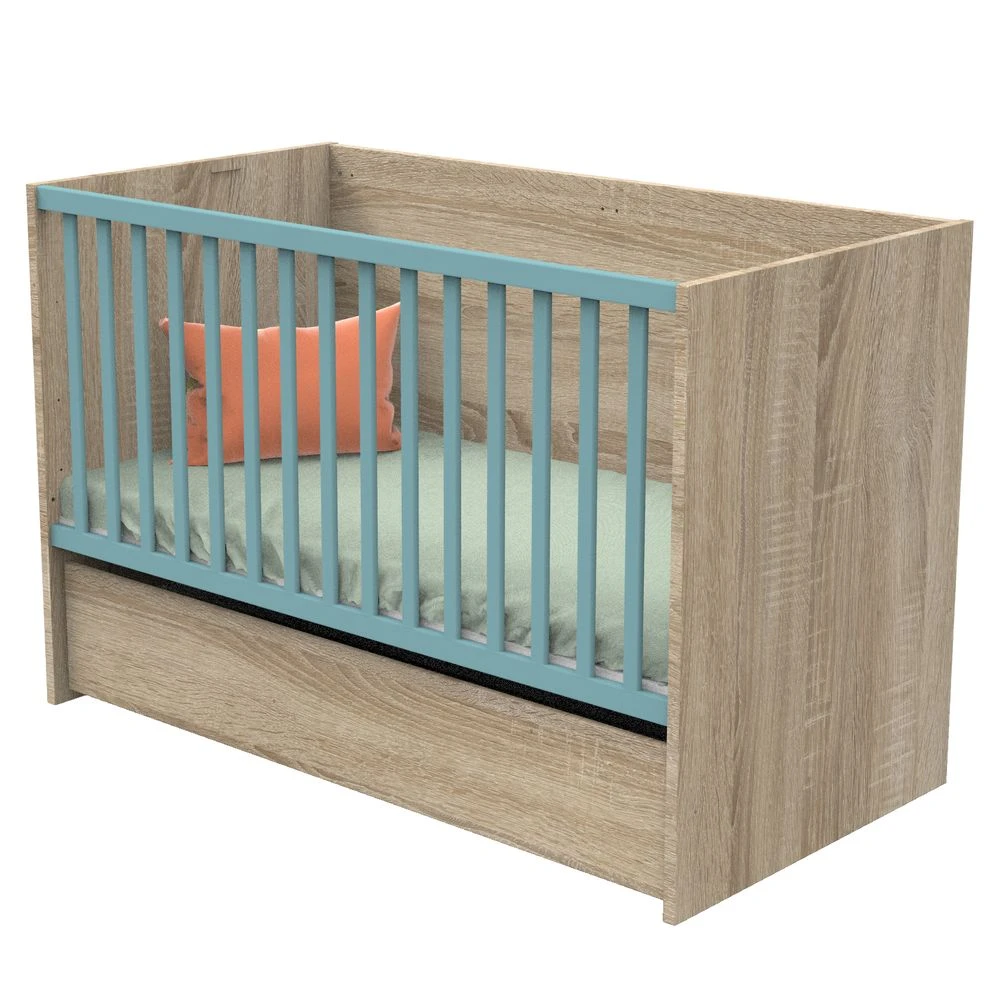 Nova New Tiroir De Lit Sur Roulette 70x140 Bois De Sauthon Baby's Sweet Home – Image 2