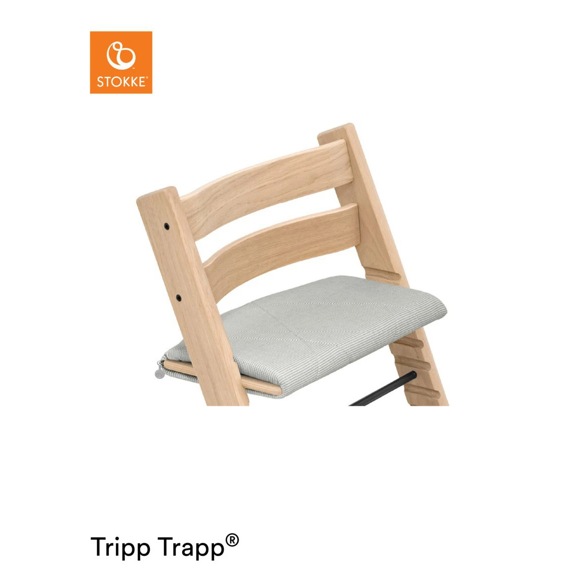Coussin De Chaise Tripp Trapp® Classic Gris Nordique De Stokke® – Image 4