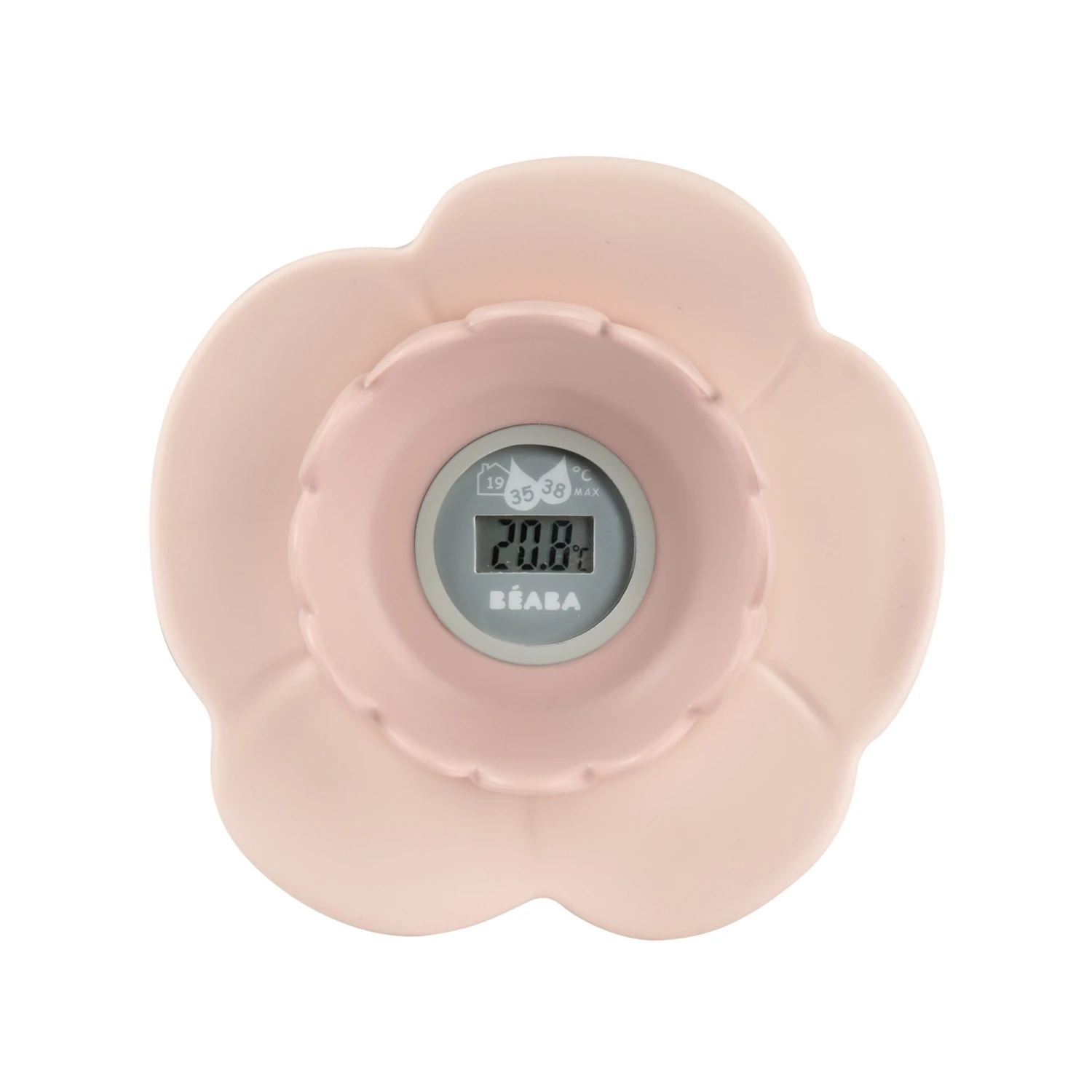Beaba Thermomètre De Bain Lotus Vieux Rose De Béaba