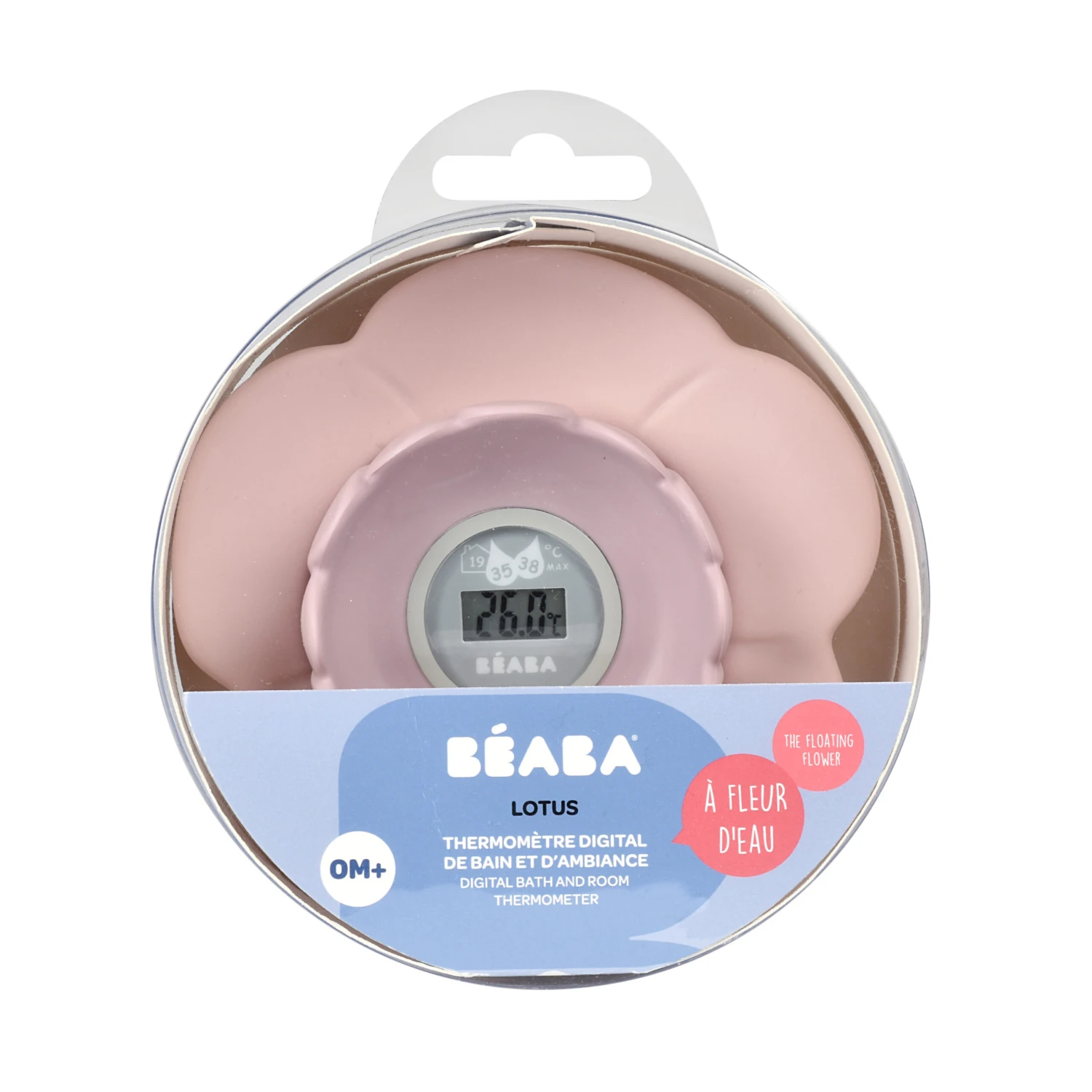 Beaba Thermomètre De Bain Lotus Vieux Rose De Béaba – Image 2