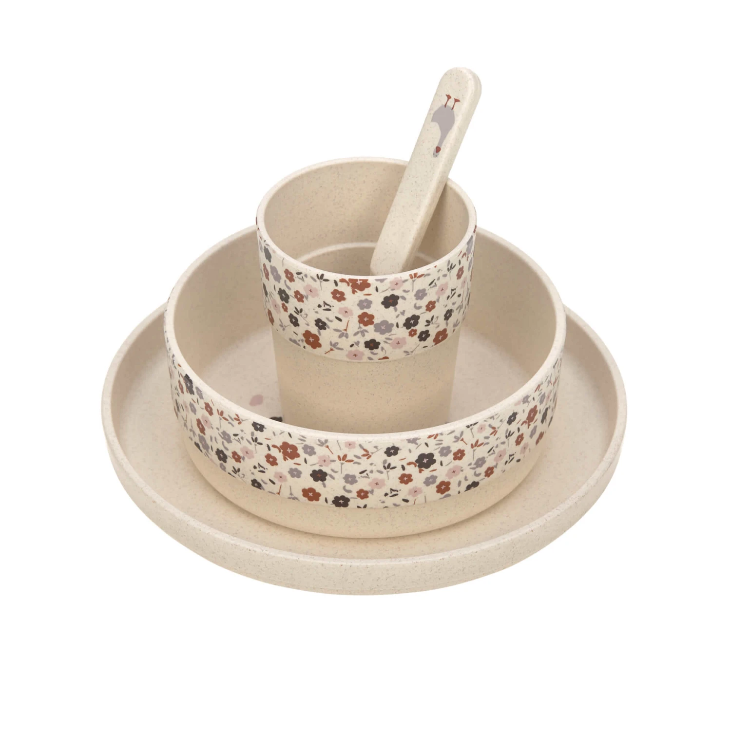 LÄSSIG Tiny Farmer Coffret Repas Enfant Mouton & Oie Nature De Lässig – Image 3