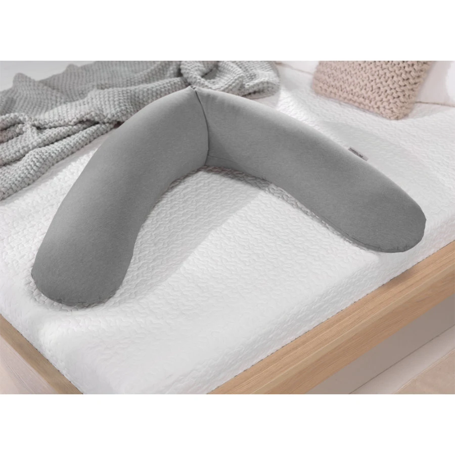 Coussin D'allaitement Original Gris Chiné/Bambou De Theraline – Image 2
