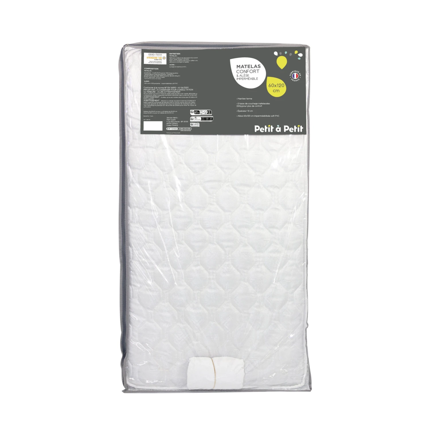 Matelas Confort + Alèse De Petit à Petit