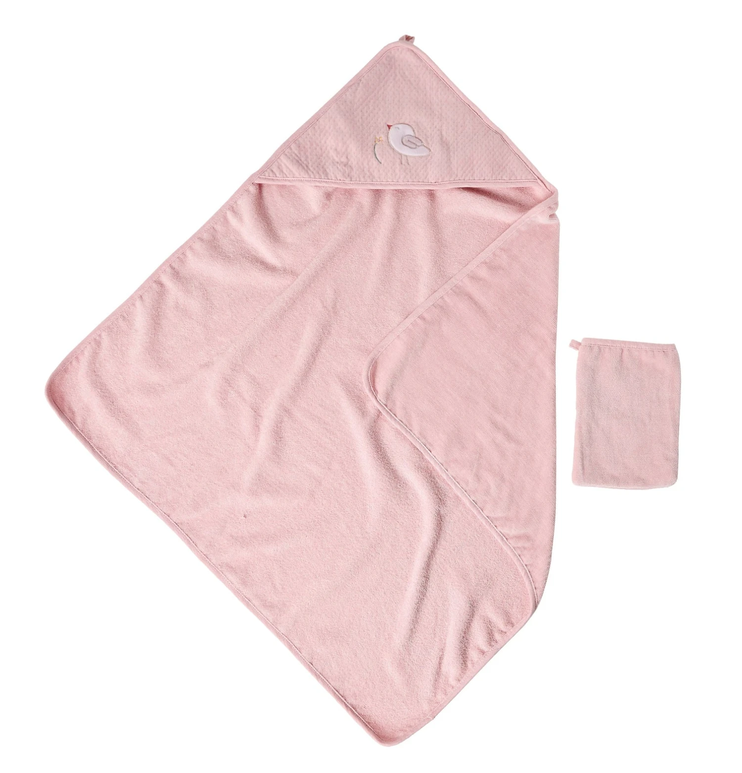 Alice & Pomme Cape De Bain Et Gant 75 X 75 Cm De Nattou