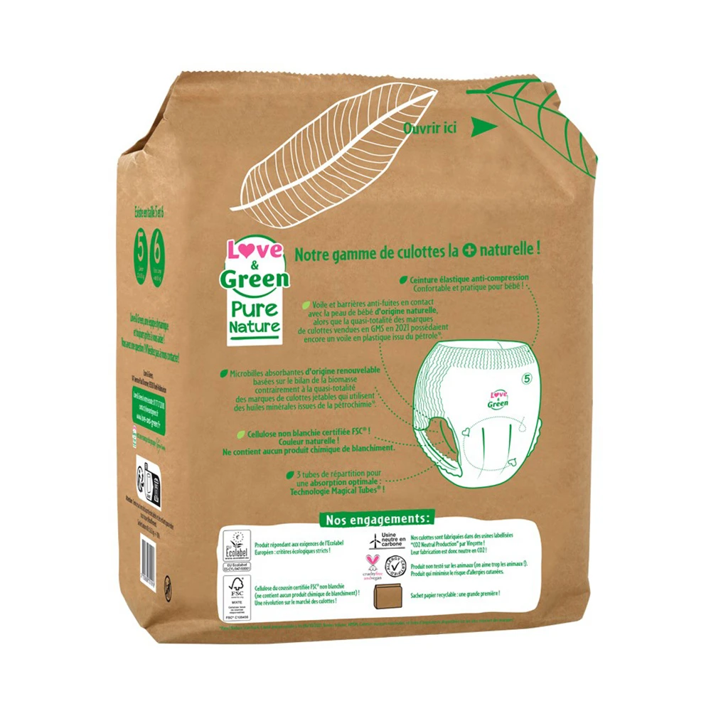 Pure Nature Culottes écologique T5 De Love & Green – Image 2