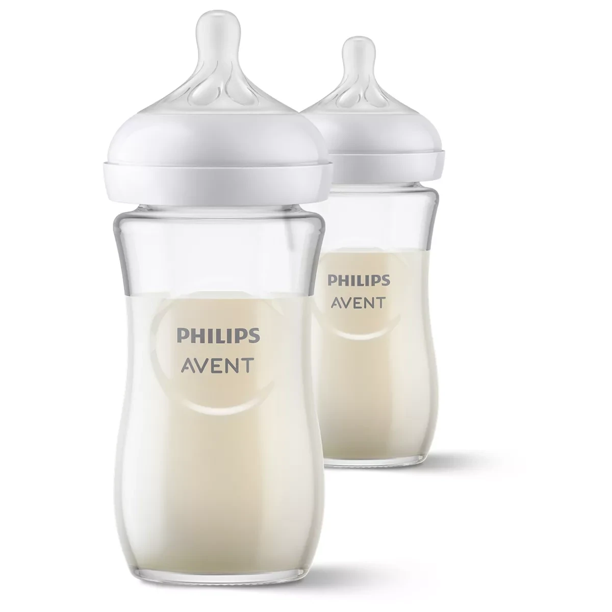 Lot De 2 Biberons Natural En Verre 3.0 240 Ml De Philips AVENT – Image 2