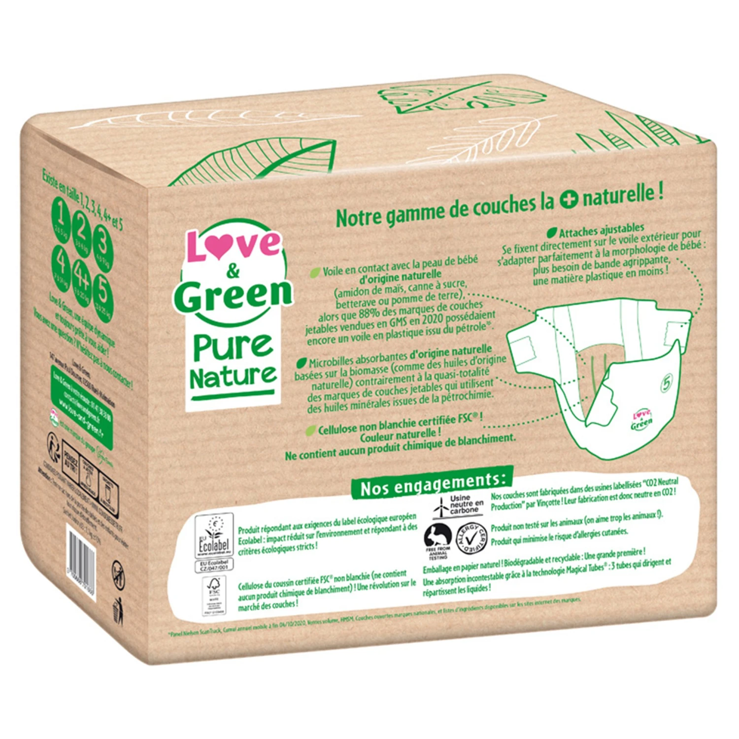 Couches écologiques Pure Nature Eco Label T4 De Love & Green – Image 5
