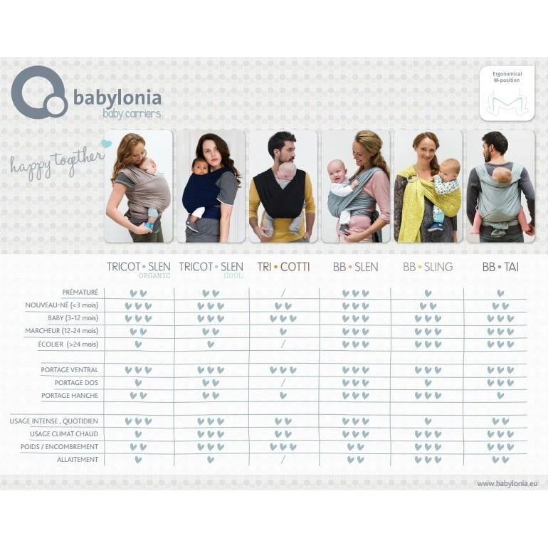 Écharpe De Portage Tricot-Slen Organic Extensible Bio Amber Gold De Babylonia – Image 2