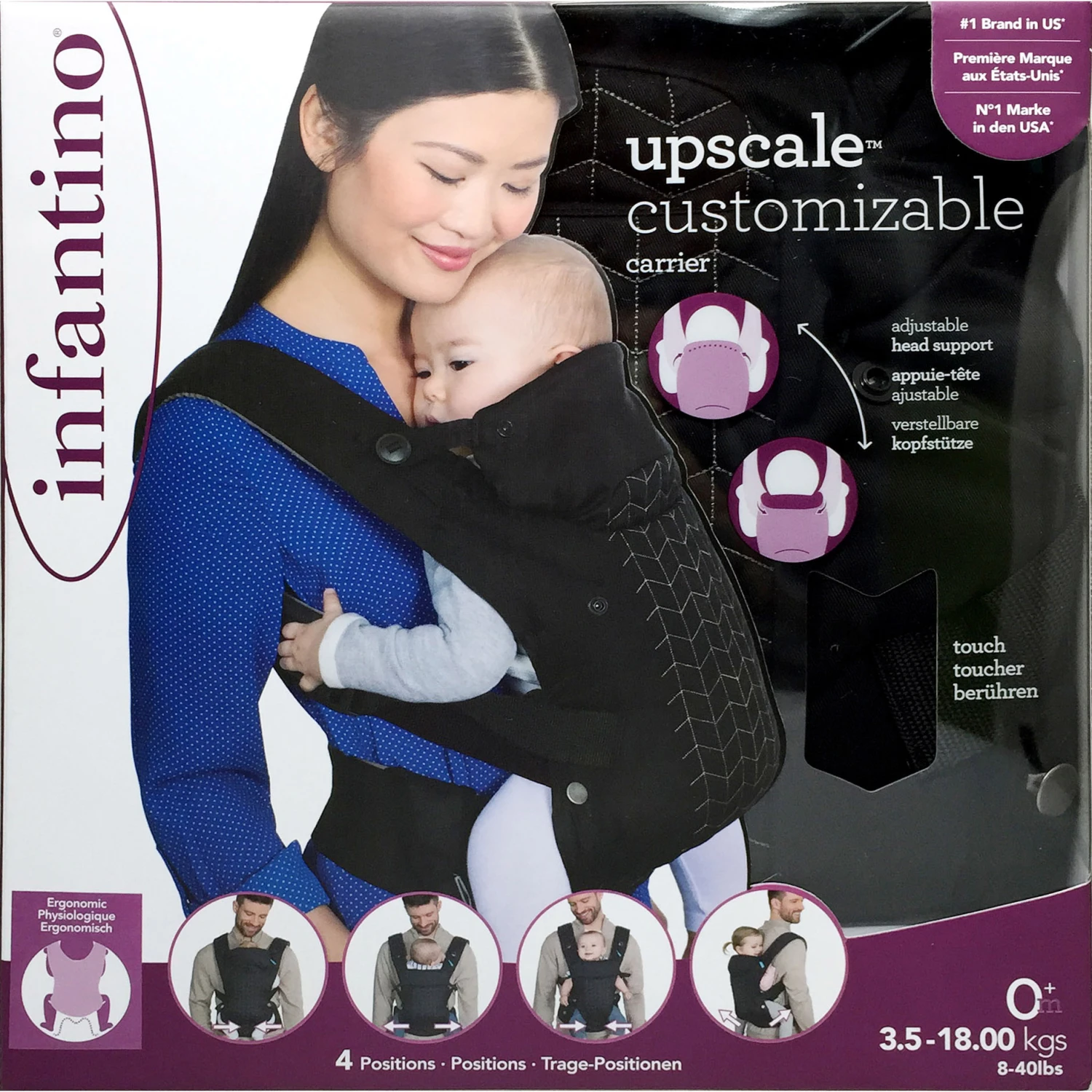 Porte Bébé Customizable Noir De Infantino – Image 6